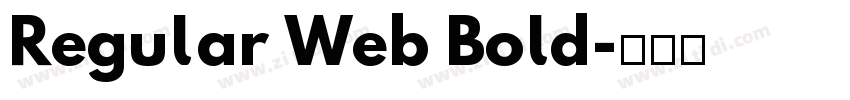 Regular Web Bold字体转换